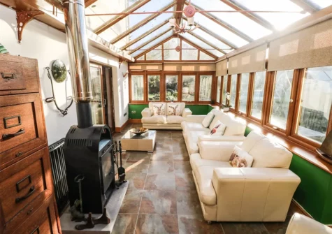 The conservatory at The Woodlands Lower Level, Kilgetty
