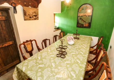 The dining room at The Woodlands Lower Level, Kilgetty