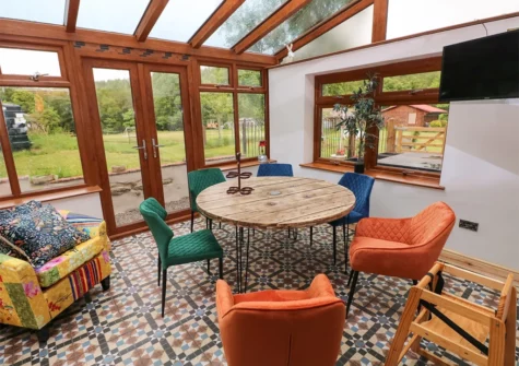 The conservatory at The Woodlands Lower Level, Kilgetty