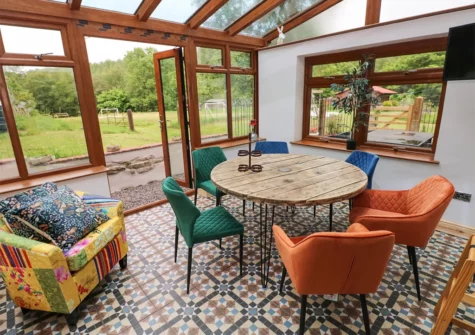 The conservatory at The Woodlands Lower Level, Kilgetty