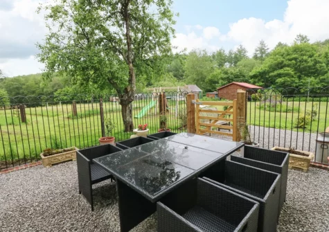 The garden at The Woodlands Lower Level, Kilgetty