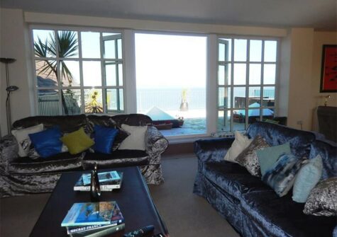 The living area at Tiffany House, Tenby