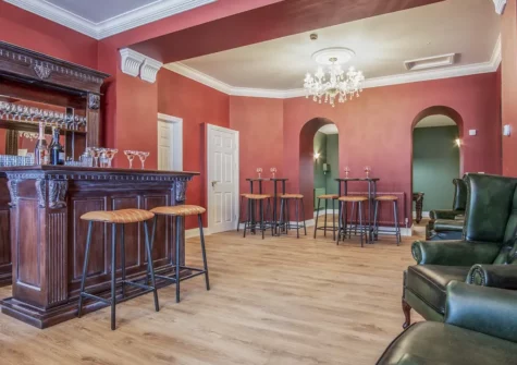 The bar at To The Manor Born, Penally