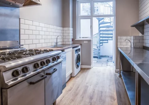 The catering kitchen at To The Manor Born, Penally