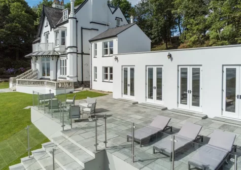 The upper terrace at To The Manor Born, Penally