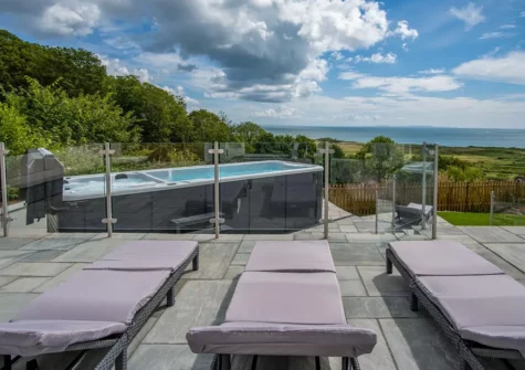 The upper terrace at To The Manor Born, Penally