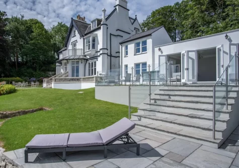 The upper terrace & garden at To The Manor Born, Penally