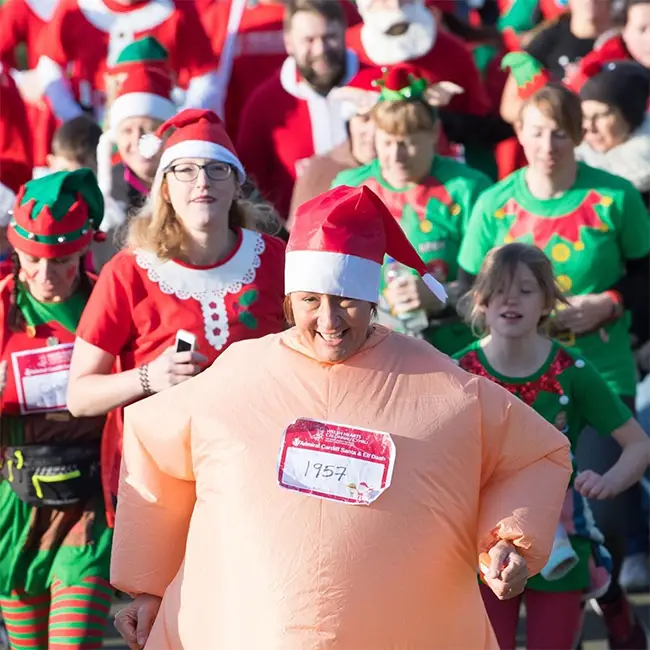 Top 10 things to do in Wales in December - Run Santa run