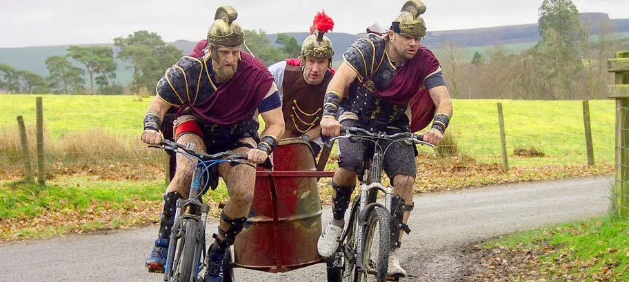 Llanwrtyd Wells - officially Britain's smallest town - hosts a toga-tastic weekend of Bacchanalian boozing and rigorous physical activity. Aspiring Ben-Hurs and Boudicas will race specially commissioned mountain bike chariots in teams of three (two pedalling bikes at the front, one in an attached rubber barrel). The revelries continue with a Saturnalia Wobble - a bike ride (sans chariot) through the Welsh countryside fuelled by free beer along the route.