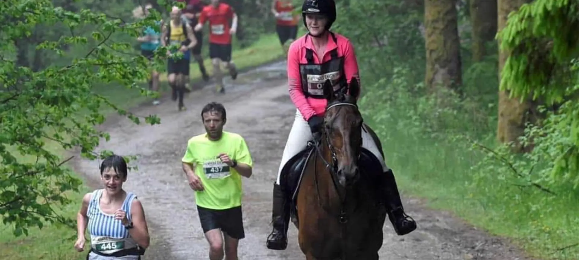 Could a man compete with a horse at a great distance over rough terrain? Man versus Horse originated in 1980 after overhearing a chat about the relative merits of men and horses running over mountainous terrain. The founder and landlord of the Neuadd Arms Hotel Gordon Green took the opportunity to promote the town of Llanwrtyd Wells by putting the idea to the test. What was initially a pub bet, has been an annual event ever since. The competition is spectacular - running through bogs, river crossings, narrow tracks, and other nature barriers.