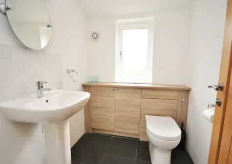 The separate WC at Tresare Barn, Square and Compass