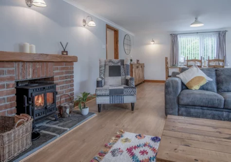 The living area at Tucking Mill, Stepaside