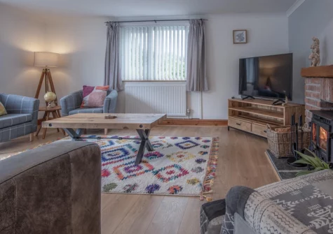 The living area at Tucking Mill, Stepaside