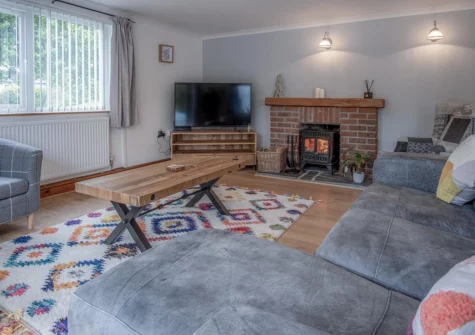 The living area at Tucking Mill, Stepaside