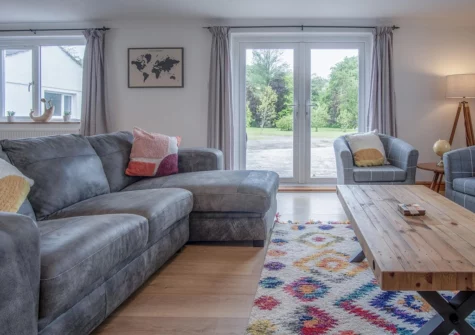 The living area at Tucking Mill, Stepaside