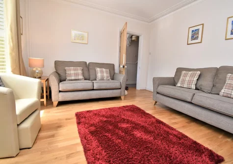 The living area at Ty Carreg, Tenby