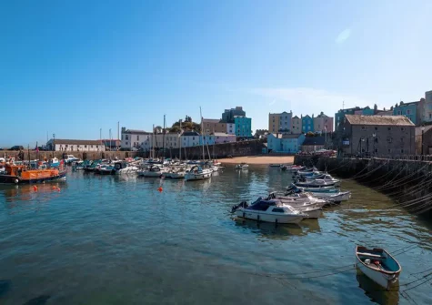 Tenby's harbour is just a short walk from Ty Carreg