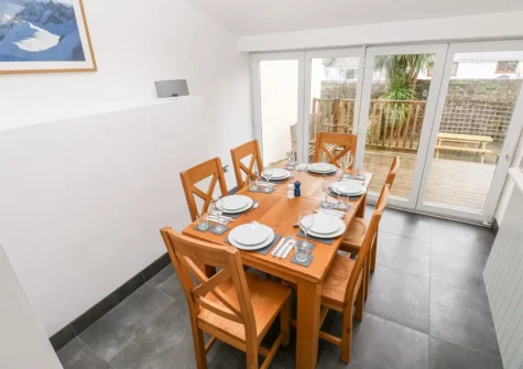 The dining area at Ty Cwtch, Tenby