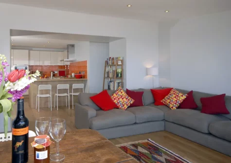 The living area at Ty Mair, Tenby