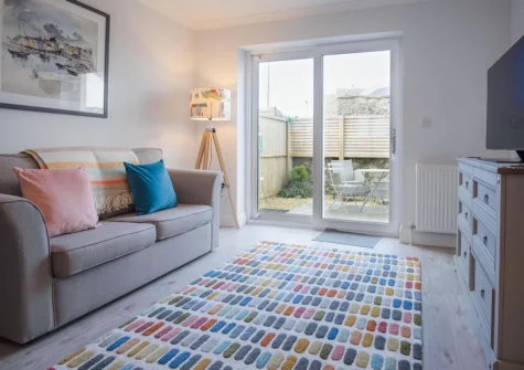 The living area at Ty Melyn, Tenby