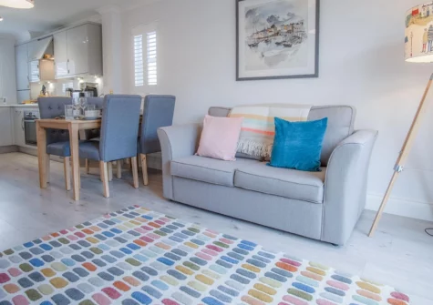 The living area at Ty Melyn, Tenby