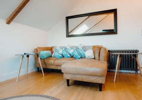 The living area at Ty Olwen, Tenby