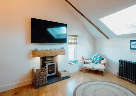 The living area at Ty Olwen, Tenby