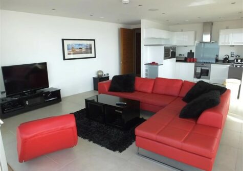 The living area at Ty Traeth, Tenby