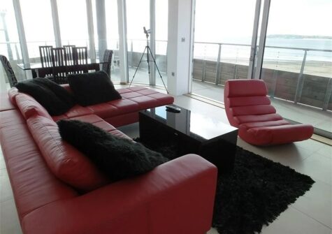 The living area at Ty Traeth, Tenby