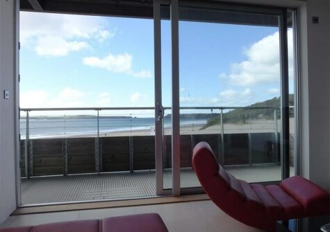 The living area at Ty Traeth, Tenby