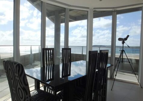 The dining area at Ty Traeth, Tenby