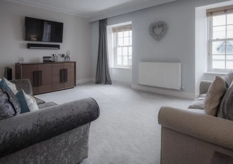 The living area at Upper Deck, Saundersfoot