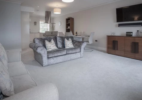 The living area at Upper Deck, Saundersfoot