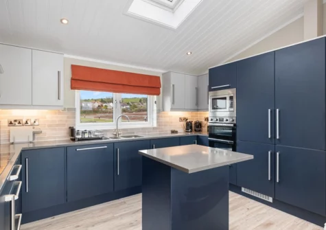 The living area at Valley View Lodge, Penally Grange, Tenby