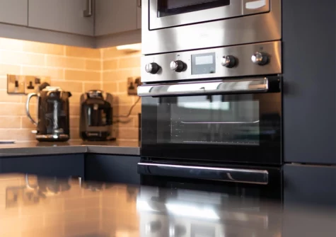 The kitchen at Valley View Lodge, Penally Grange, Tenby