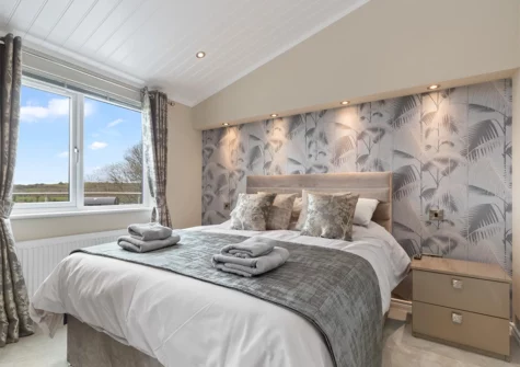 Bedroom #1 at Valley View Lodge, Penally Grange, Tenby