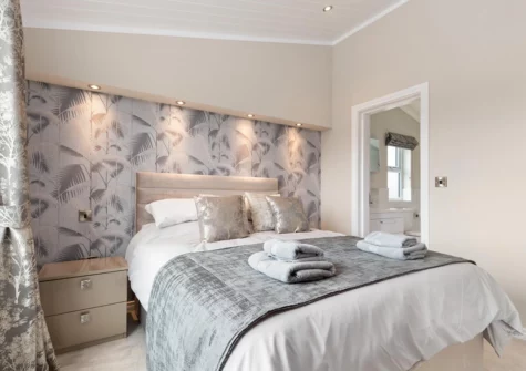 Bedroom #1 at Valley View Lodge, Penally Grange, Tenby