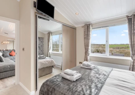 Bedroom #2 at Valley View Lodge, Penally Grange, Tenby