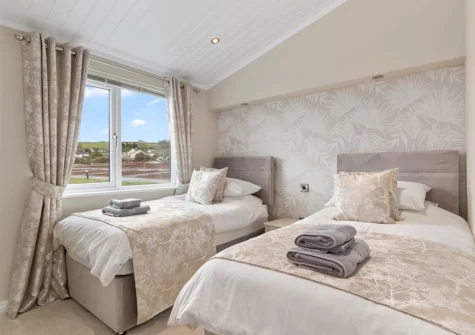 Bedroom #3 at Valley View Lodge, Penally Grange, Tenby