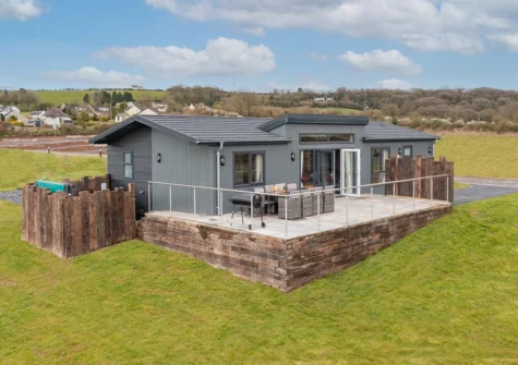 The garden at Valley View Lodge, Penally Grange, Tenby