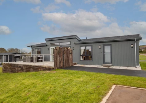 Outside Valley View Lodge, Penally Grange, Tenby