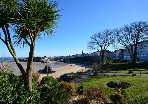 Gorgeous North Beach and the harbour are just a short walk from Victory Cottage, Tenby