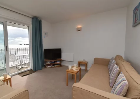 The living area at Waters Edge 14, Saundersfoot