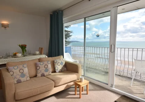 The living area at Waters Edge 14, Saundersfoot