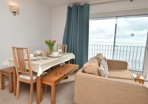 The dining area at Waters Edge 14, Saundersfoot