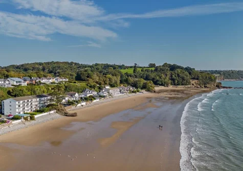 Head directly from the apartment to Saundersfoot Beach