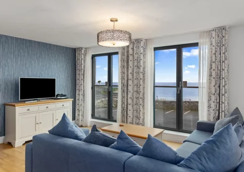 The living area at Welsh Cake, Tenby