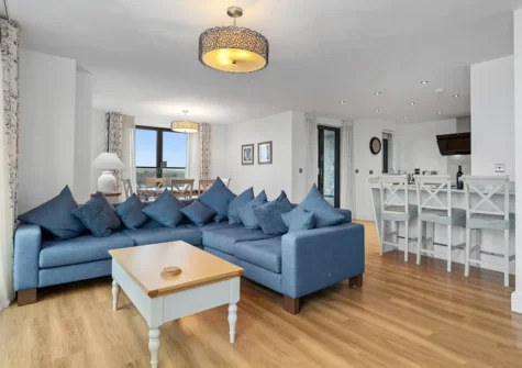 The living area at Welsh Cake, Tenby