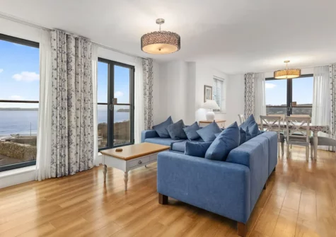 The living area at Welsh Cake, Tenby