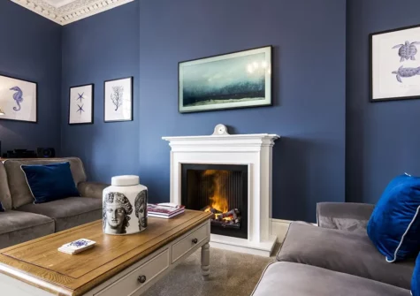 The living area at What A Catch, Tenby